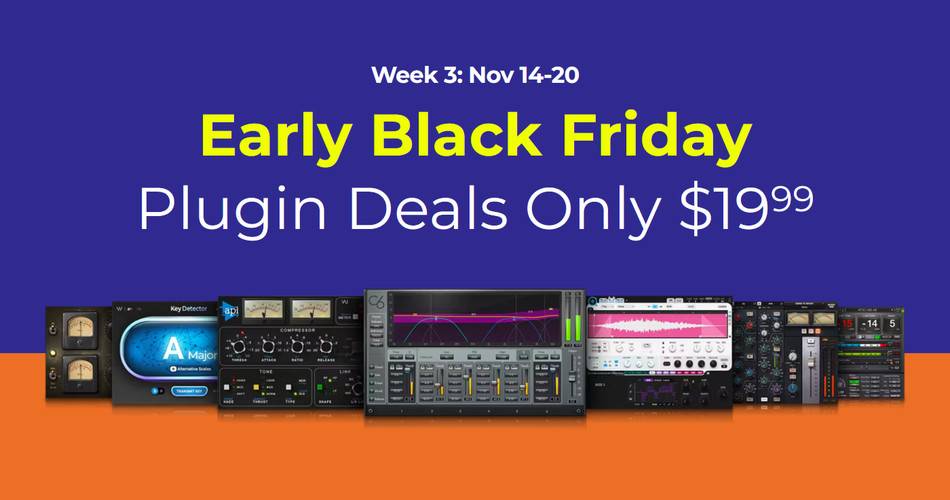 早期黑色星期五:插件售价19.99美元 1 Waves early black friday sale 2023 week 3