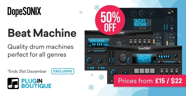 购买Dopesonix打浆机系列鼓套件可享受五折优惠 1 Dopesonix beat machine series sale. Png