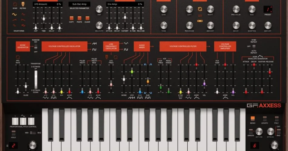 Gforce发布Axxess Fat,简单灵活的Polysynth 1 Gforce axxess