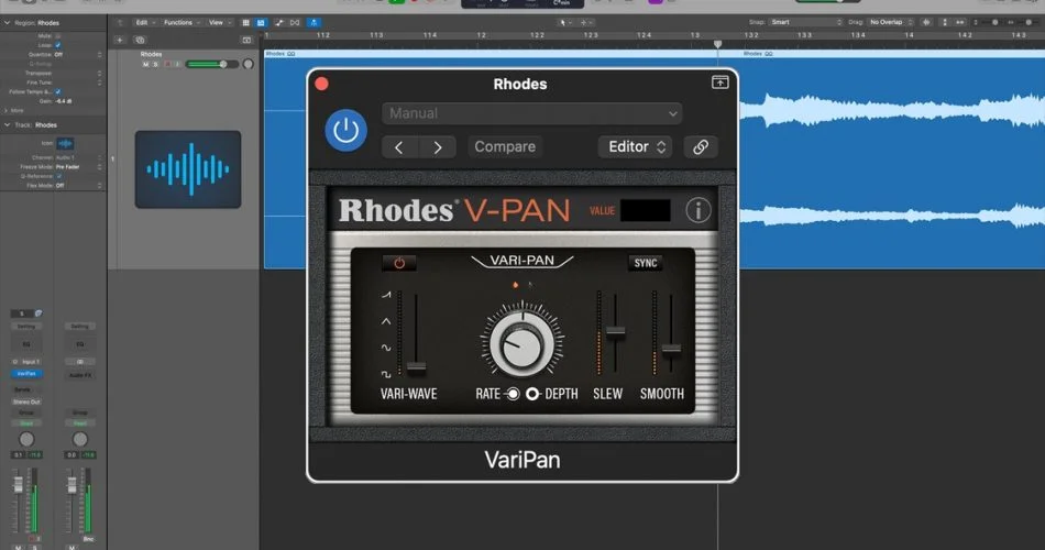 Rhodes Music发布V-Pan效果插件,限时免费 1 Rhodes v pan