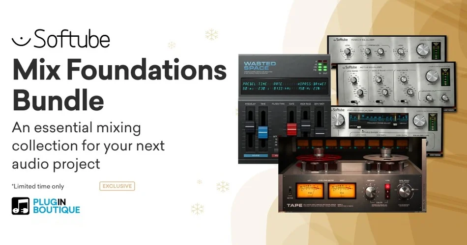 图片[1]-Softube Mix Foundations捆绑包:磁带、被动-主动包和废弃空间，售价39美元 | 音色插件资源网-音色插件资源网