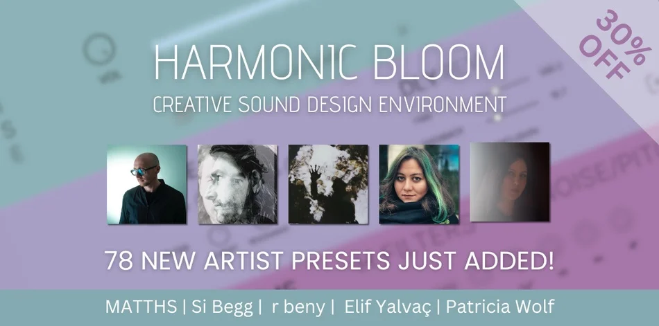 Sonora Cinematic用新艺术家预设更新Harmonic Bloom 1 Sonora cinematic harmonic bloom 1. 3 update. Jpg