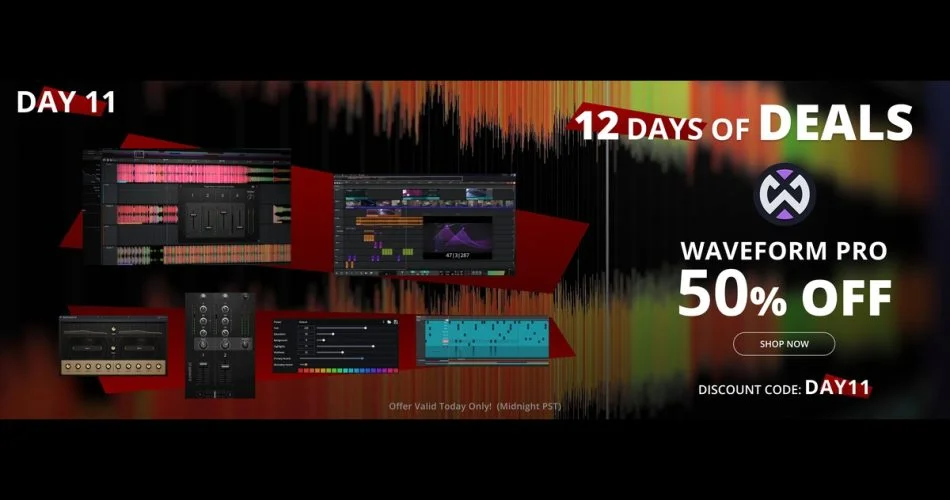 闪购:通过Tracktion购买Waveform Pro Daw可节省50%的费用 1 Tracktion waveform pro sale