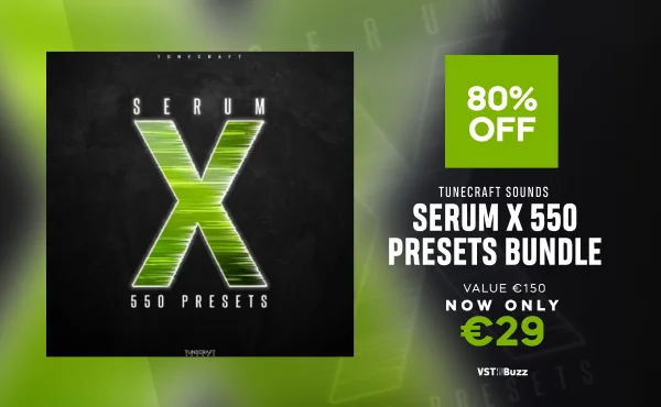 Tunecraft Sounds的Serum X 550预设套装优惠80% 1 Vst buzz serum x 550 presets bundle. Jpg