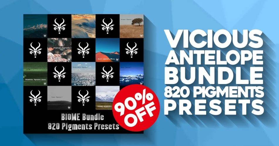 恶毒羚羊的Arturia颜料套装优惠90% 1 Vicious antelope pigments bundle 950x500 1