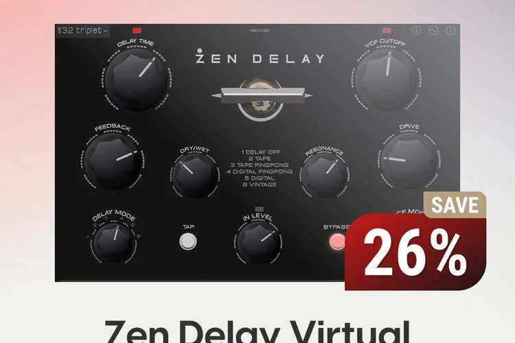 图片[1]-由Liquid Sky开发的Zen Delay虚拟效果插件以26%的折扣出售-