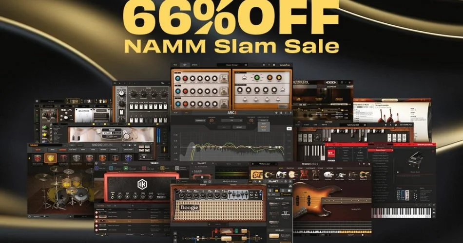 NAMM Slam Sale:在IK最受欢迎的音乐软件包上节省66%