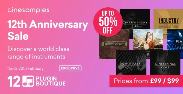 Pib 12th anniversary sale cinesamples. Png