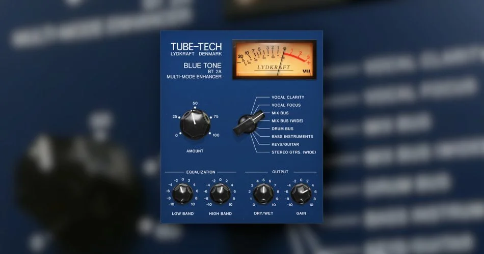 Softube推出Tube-Tech Blue Tone多波段压缩机&Amp; Eq 1 Softube tube tech blue tone