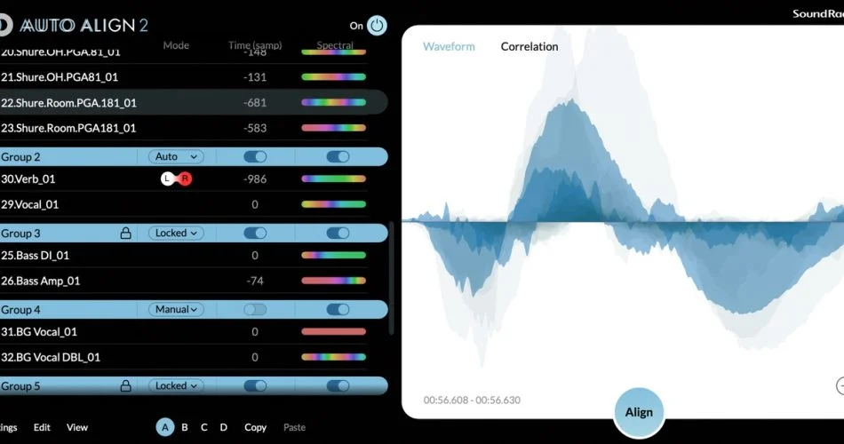 Sound Radix将自动校准相位校准插件更新至V2.1 1 Sound radix auto align 2. 1