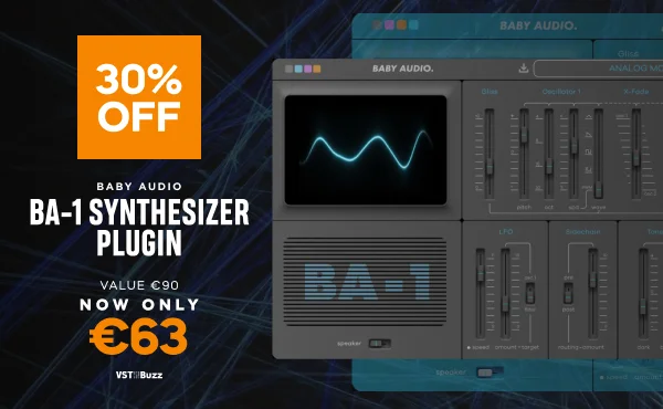 图片[1]-在VST Buzz购买Baby Audio的BA-1合成器插件可节省30%-