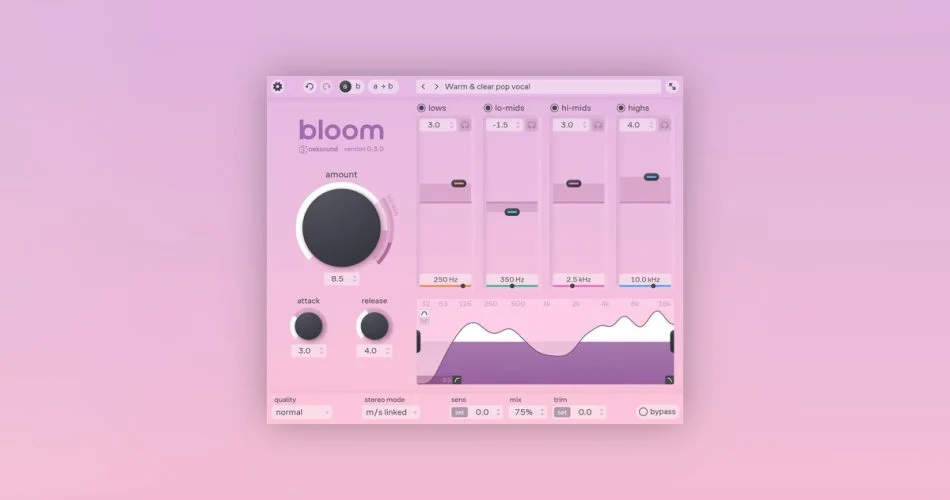 图片[1]-oeksound宣布推出Bloom自适应音调整形器-
