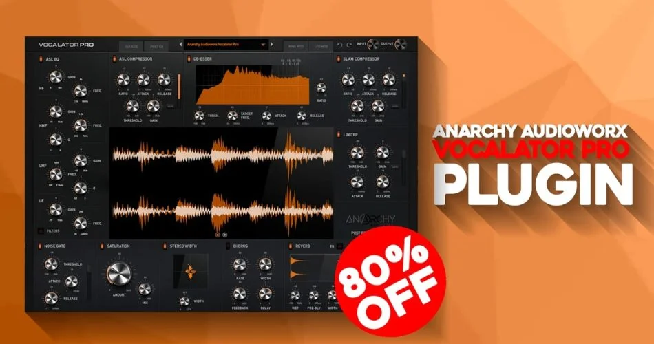Anarchy Audioworx推出的Vocalator Pro效果插件以80%的价格出售-