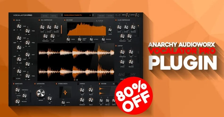 Anarchy Audioworx推出的Vocalator Pro效果插件以80%的价格出售