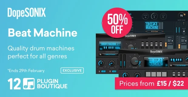 图片[1]-购买DopeSONIX生产的Beat Machine系列架子鼓可享受五折优惠-