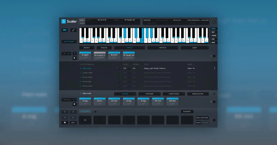 插件精品店出售的Scaler 2音乐理论工具,售价39美元 1 Plugin boutique scaler 2. Jpg