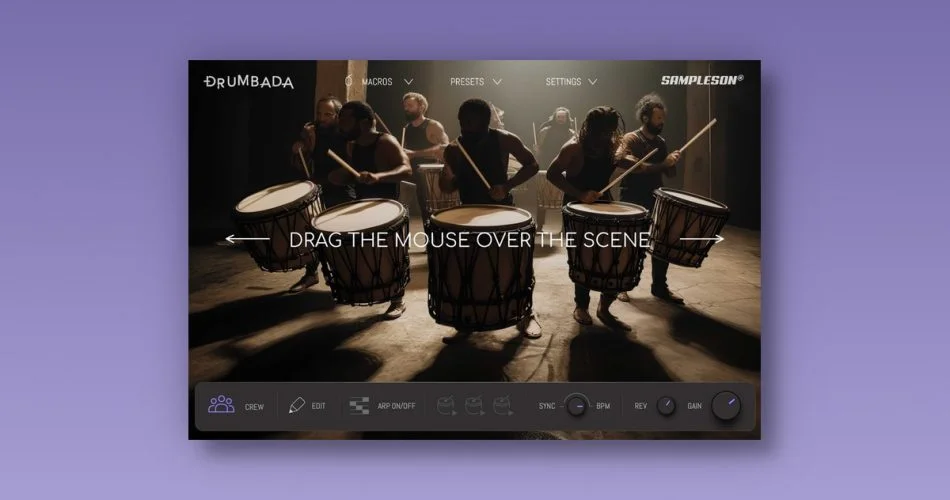Sampleson在Intro Offer上推出Drumbada电影鼓引擎 1 Sampleson drumbada percussion