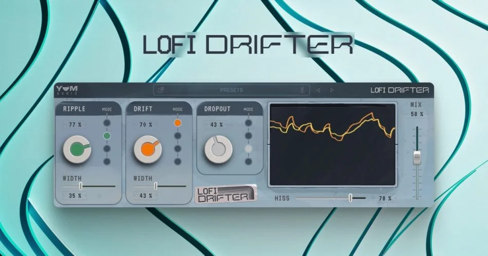 图片[1]-百胜音频发布Lofi Drifter复古声音调制插件-