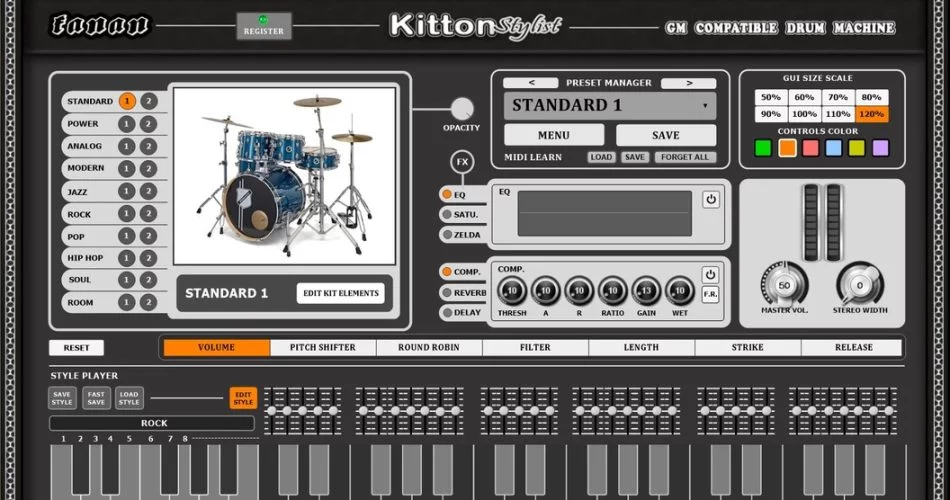 Fanan发布适用于Windows的Kitton Stylist虚拟鼓机