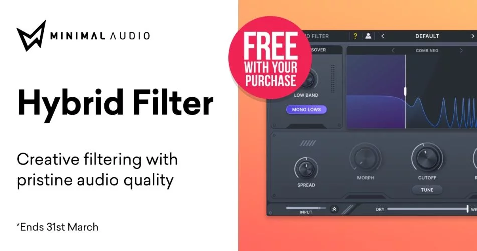 插件精品店购买Minimal Audio提供的免费混合滤波器 1 Minimal audio hybrid filter free